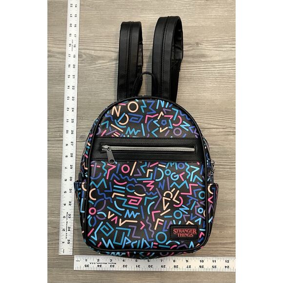 Netflix Stranger Things Funko Mini Backpack 2019 Faux Leather Bag 80s Retro - Picture 12 of 12